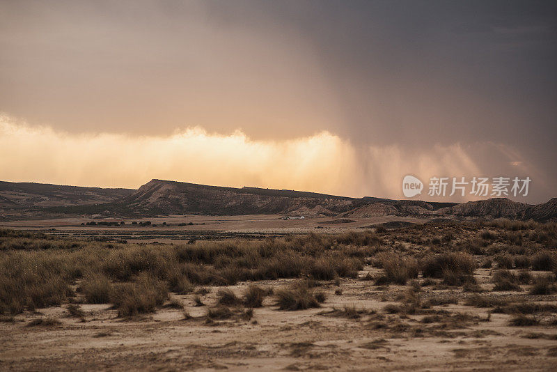 西班牙纳瓦拉的Bardenas Reales沙漠